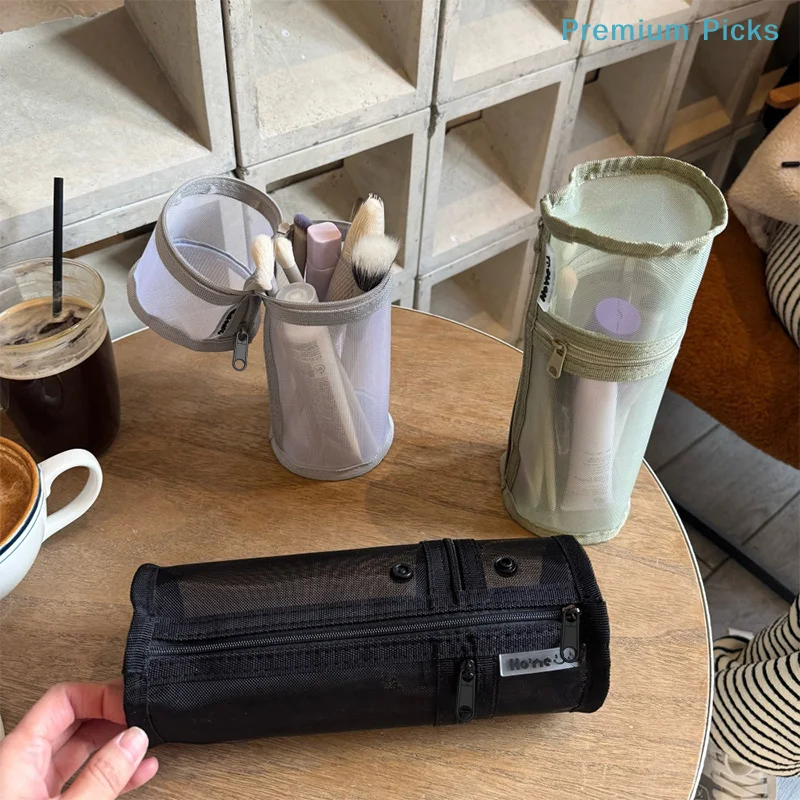 Mesh Dual-use Makeup Brush Sto - Beauty Makeup Bag 评论和价格