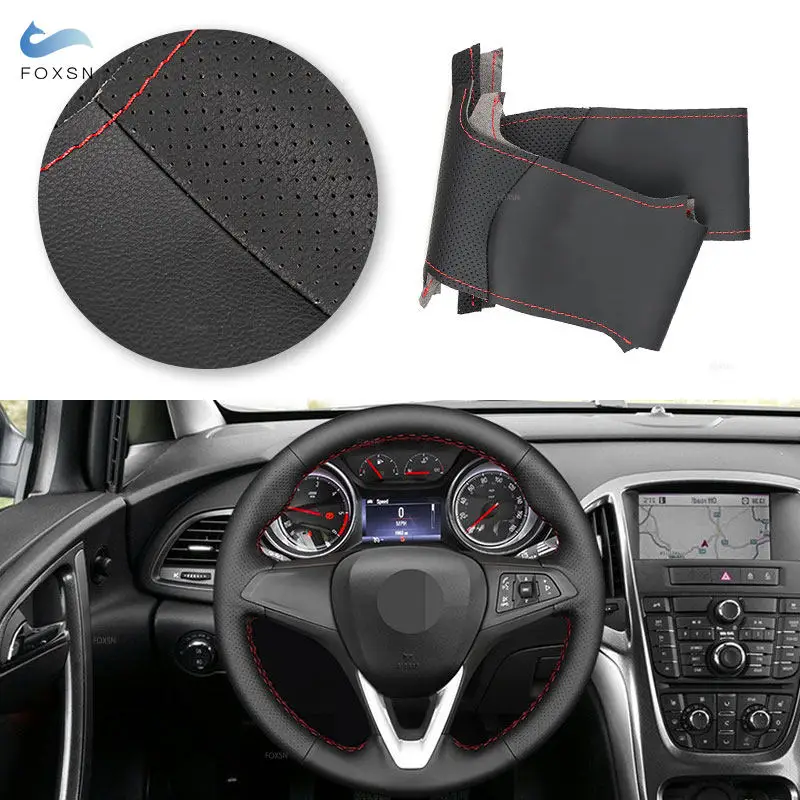 

Car Inner Steering Wheel Leather Cover For Opel Vauxhall Holden Astra K Corsa E Crossland X Insignia CT Karl Zafira C 2016-2019