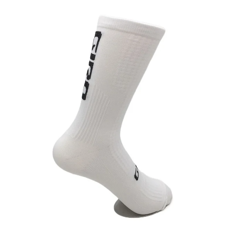 ベーシックサイクリングソックス男性用圧縮スポーツソックスアウトドアMTBロードバイクランニングハイキング通気性