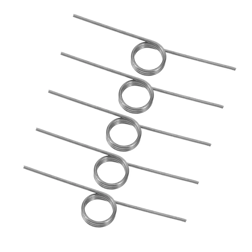 5Pcs Wastebasket Torsional Spring Replacement Set Heavy Duty Wire Spring for Trash Can Lid Smooth Opening Closing No Tools