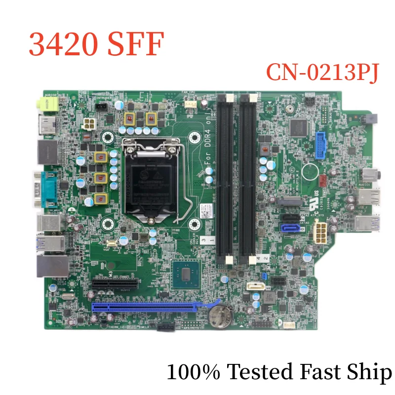 

CN-0213PJ For DELL Precision 3420 SFF Motherboard 0213PJ 213PJ LGA1151 DDR4 Mainboard 100% Tested Fast Ship