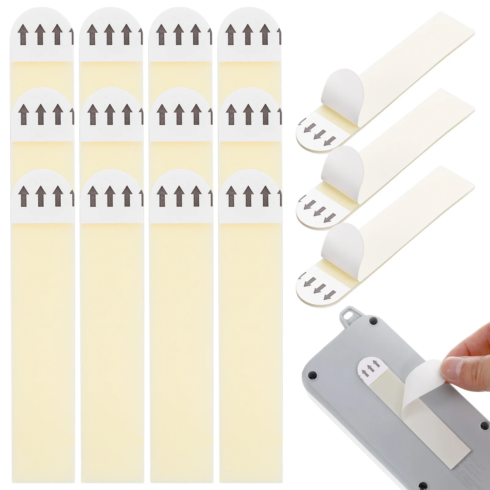 48 Pcs No Trace Removable Glue Mounting Tape Double Sided Frame Hanging Strips Sticky Wall Picture Tool Adhesive Sticker for