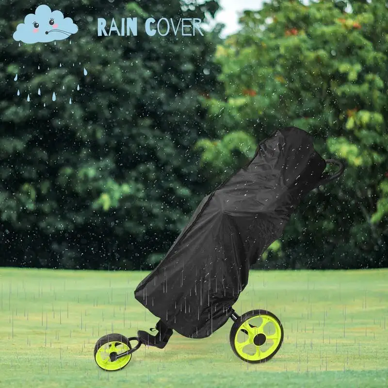 Rain Cover For Golf Bag Oxford Waterproof Rain Push Cart Heavy Duty Club Bags Raincoat Great For Golfer At Outdoor