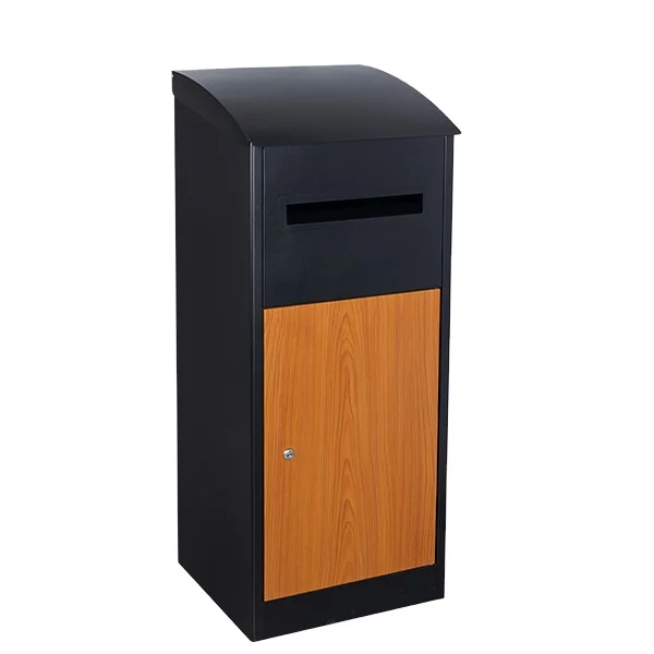 Outdoor Mailbox Free Standing Apartment Express Delivery Opening Upside Letter Box with LED