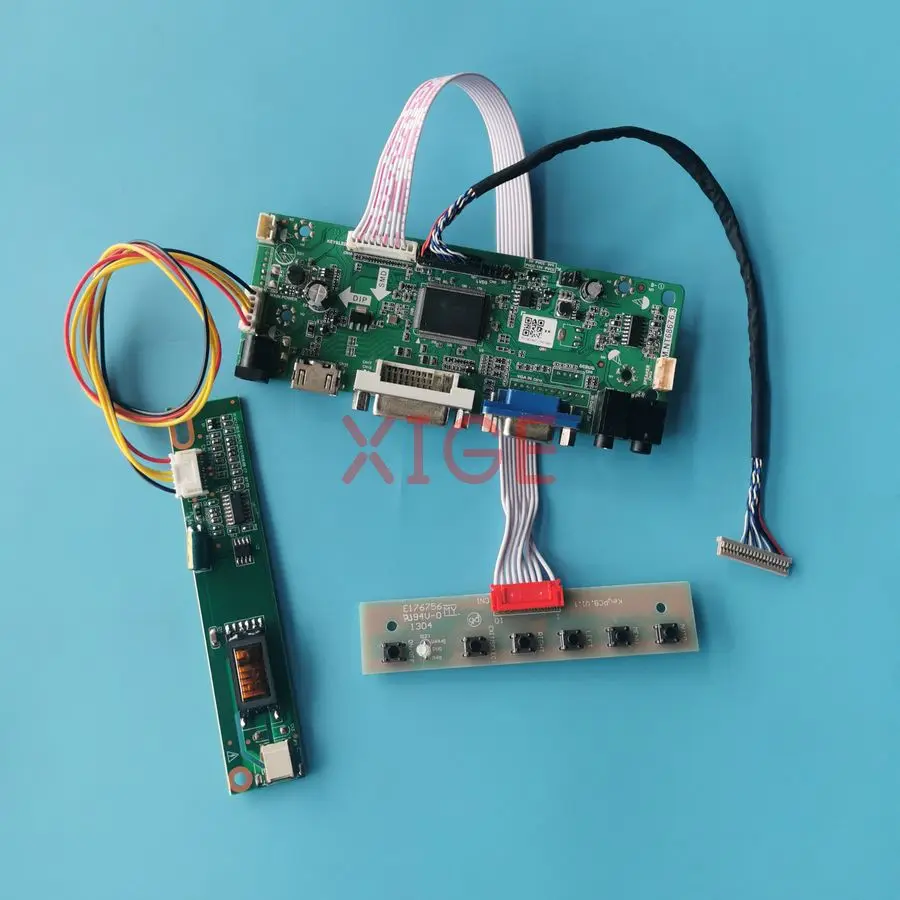 

For HT121X01 HT12X21 HT12X14 HT12X13 LCD Matrix Controller Drive Board Kit DIY 1024x768 1024*768 LVDS 20-Pin VGA+DVI+HDMI 1-CCFL