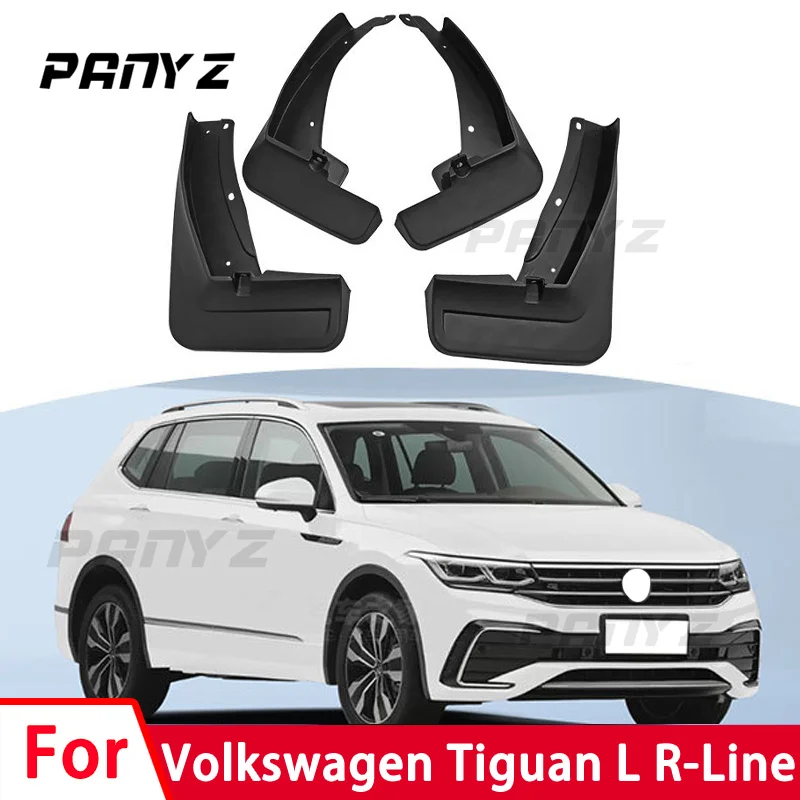 MudFlaps For Volkswagen Tiguan L R-Line 2019-2021 Mud Flap Splash Guard Mudguards Front Rear Fender Auto Styline Car Accessories
