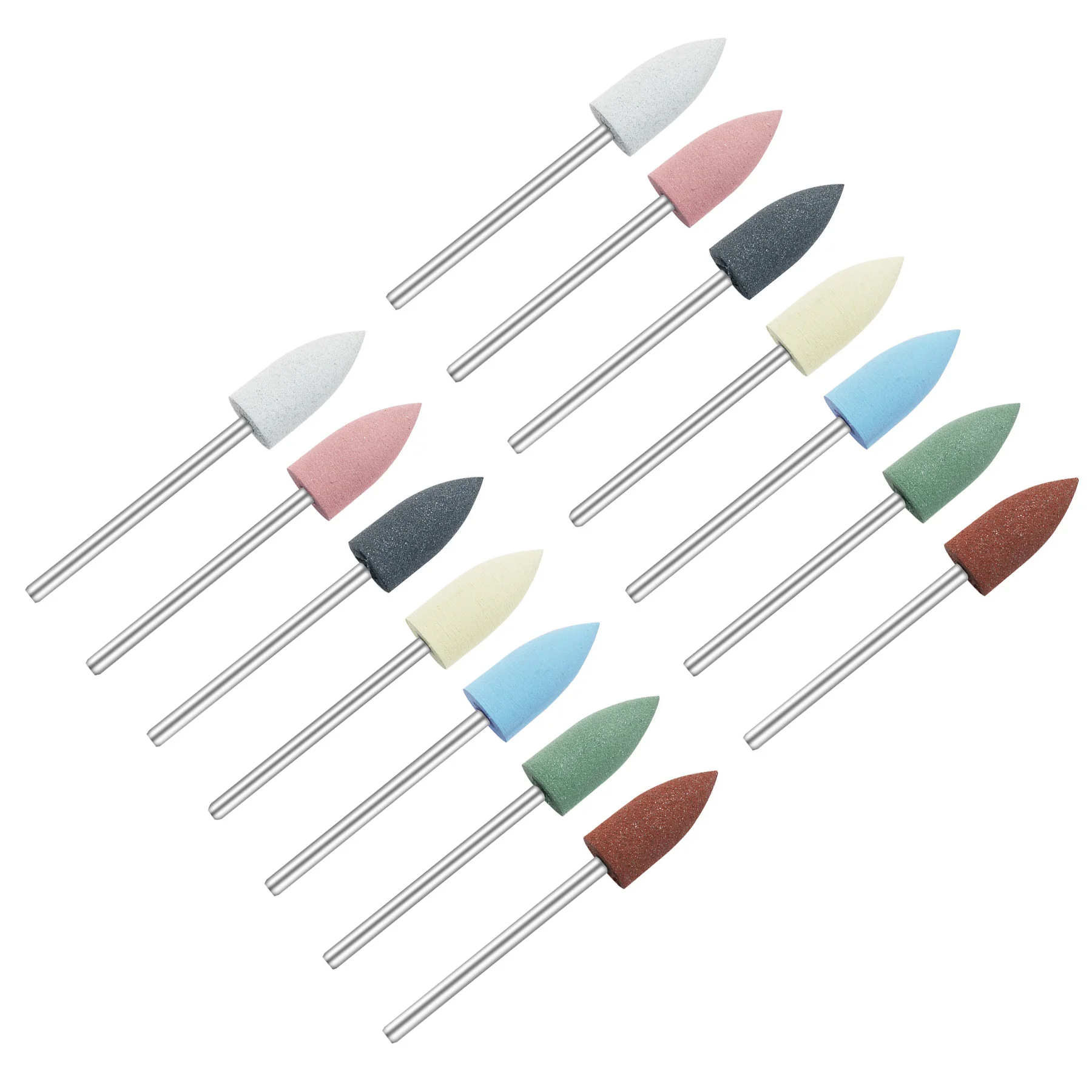 

10pcs/Set 2.35mm Dental Silicone Rubber Polishers Burs for Teeth Whitening Nail Drill Bit Dental Polishing Tool Set