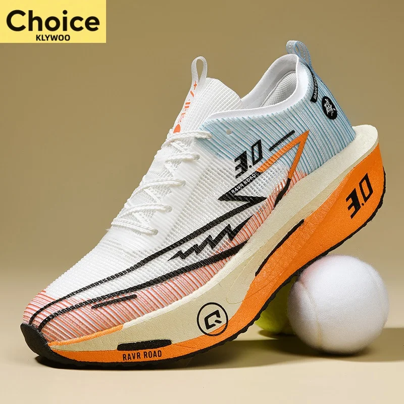 

Men Running Shoes Carbon Board Profession Marathon Sports Breathable Lightweight Women's Comfortable Athletic Outdoor Sneakers