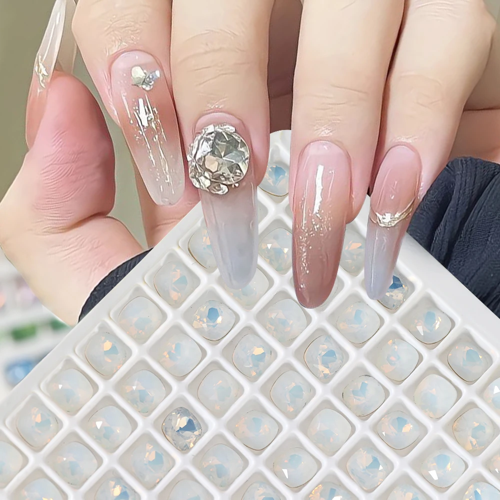 

10 шт., кристаллы-подвески для ногтей, 6 х6 мм