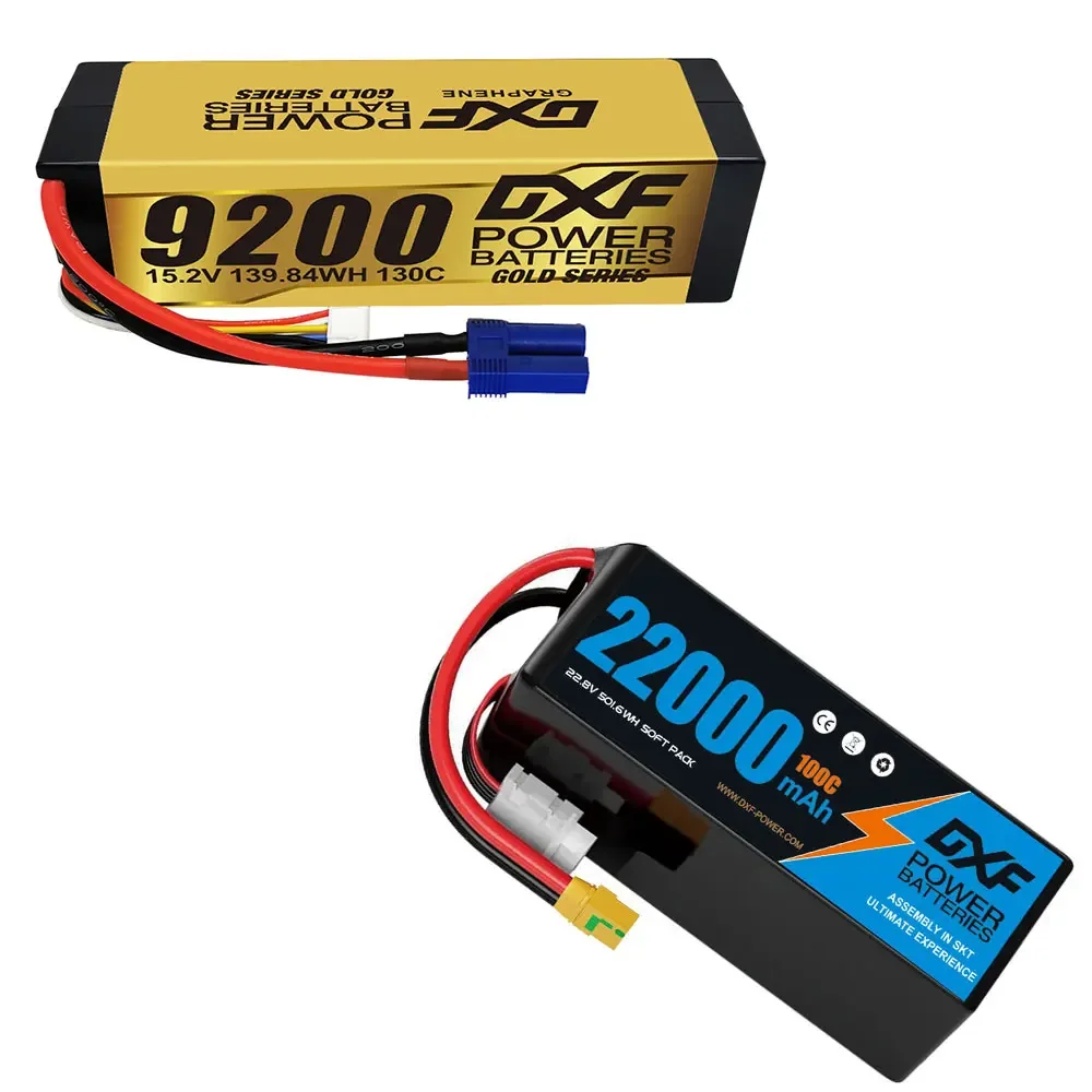 

DXF 22000 мАч 6S Lipo аккумулятор 22,2 В 4S 6500 мАч 9200 мАч с XT90 EC5 для радиоуправляемого вертолета Дрон БПЛА FPV Лодка Танк Грузовик АВТОМОБИЛЬ