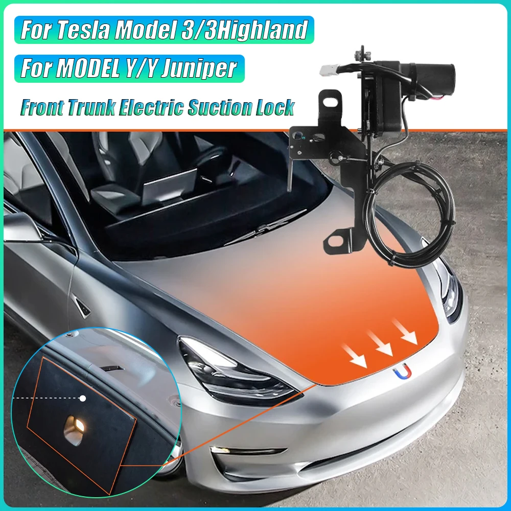 High Quality Electric Front Trunk Power Frunk Soft Close Suction Lock for Tesla Model 3 Model Y 2021 2022 2023 2024 2025 2026