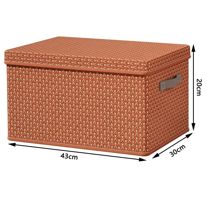 Clothing Quilt Storage Box Thickened Pp Board Folding With Cover Innovative V-Pattern Large-Capacity Organizing Storage Basket