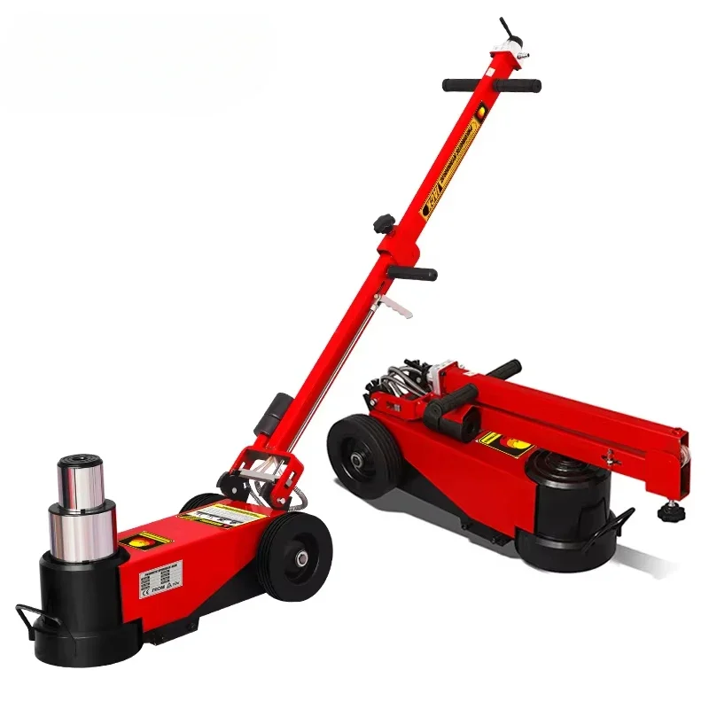 Two-stage heavy duty 40/80 ton pneumatic jack air hydraulic jack