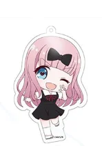 Jogo iino miko hayasaka ai shinomiya kaguya fujiwara chika chaveiro boneca anime acrílico chaveiro pingente para presente