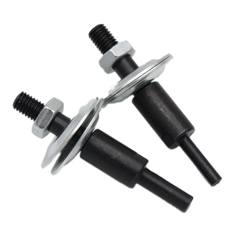 Threaded Shaft Arbor Extension Motor, Adaptador para polir, Rodas de moedura, Rodas de bancada, 2 conjuntos