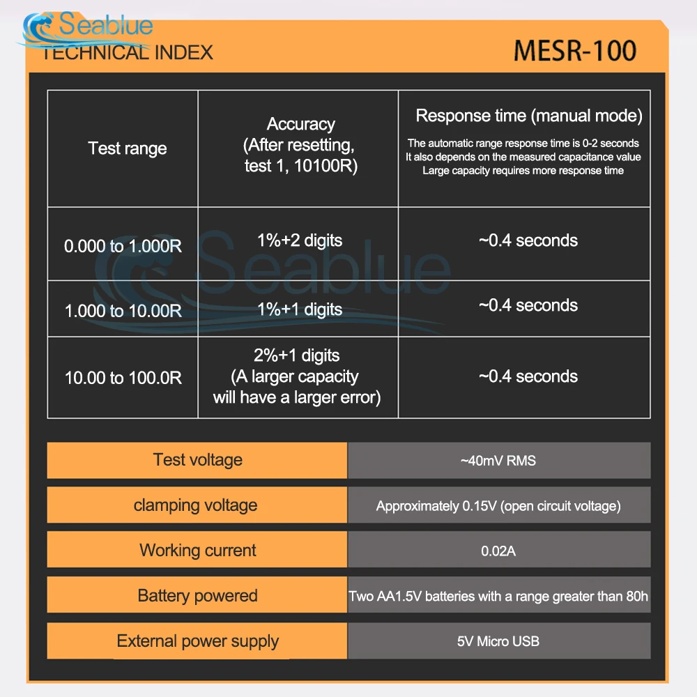 MESR-100 ESR Capacitance Ohm Meter Professional Capacitance Resistance Capacitor Circuit Testing Device Capacitor Tester