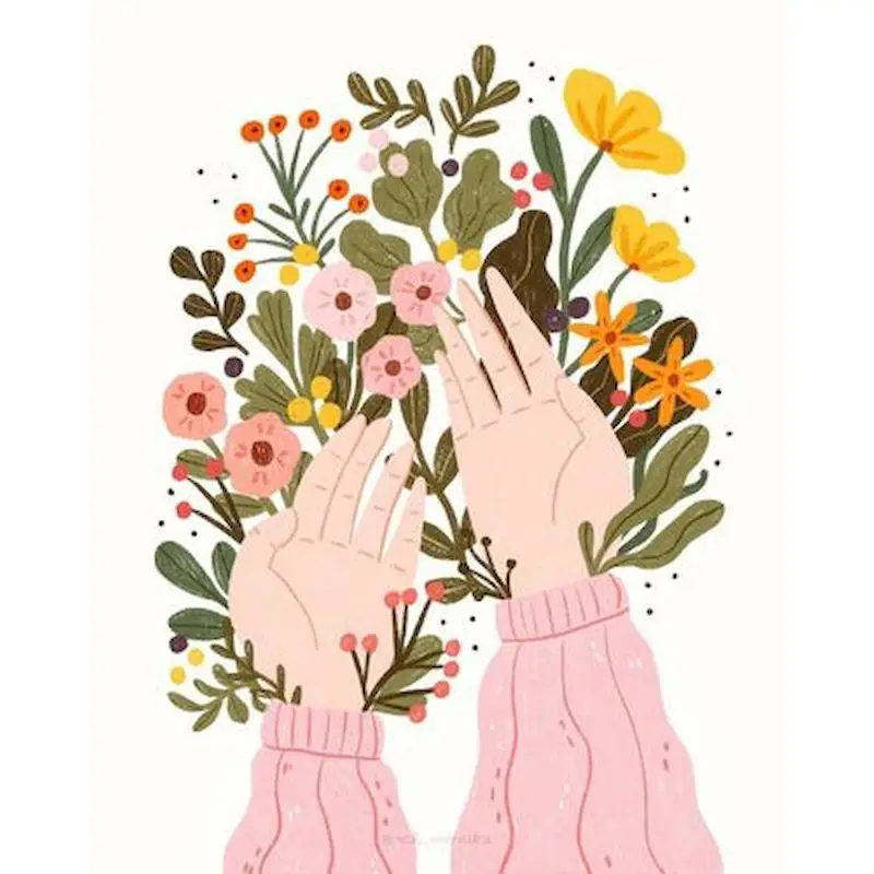 

Paint By Numbers Colorful Wildflowers Drawing Art On Canvas Hand Painted Painting Gift DIY Pictures By Number Kits Home Decor