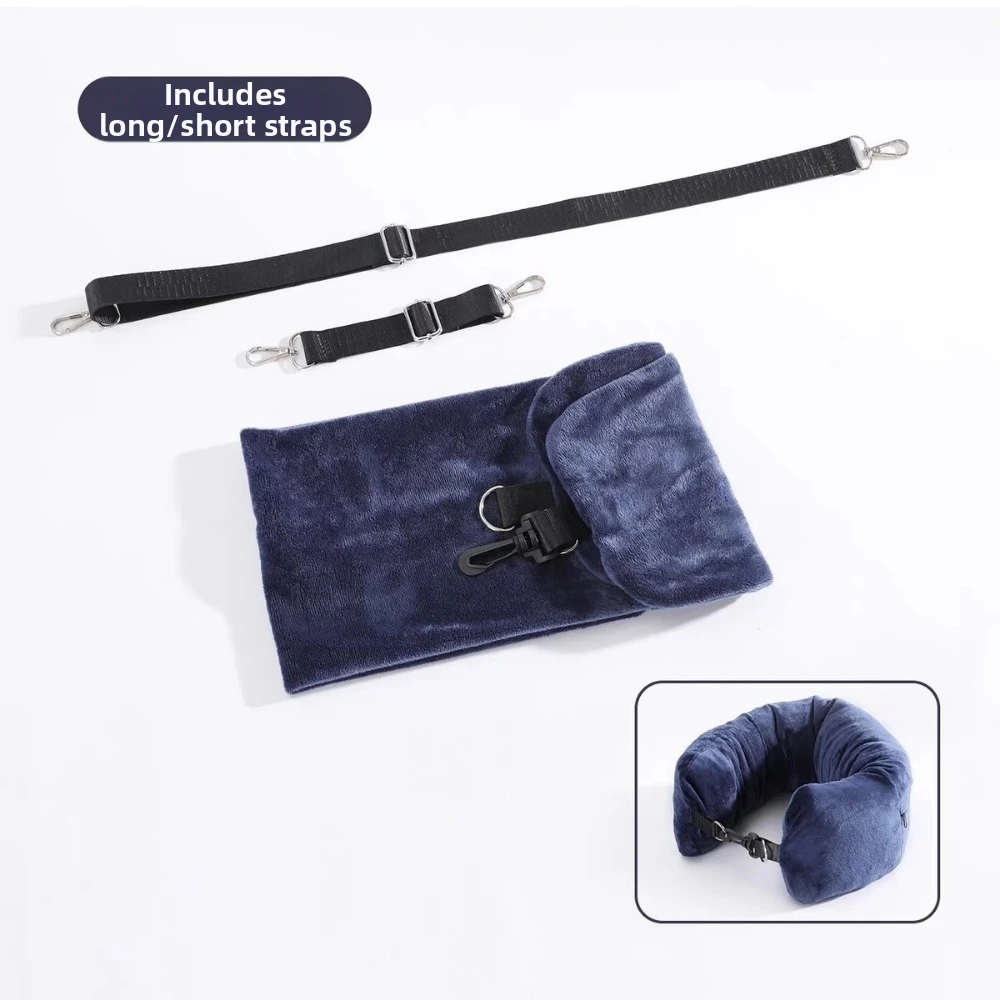 Fillable Design Travel U-Shaped Pillow Space-Saving Multi-functional Travel Neck Pillow Foldable U-Shaped Pillowcase