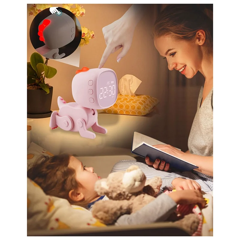 ХОРОШИЙ детский цифровой будильник, три будильника, будильник в виде динозавра с регулируемой формой, повтором, таймером ночника