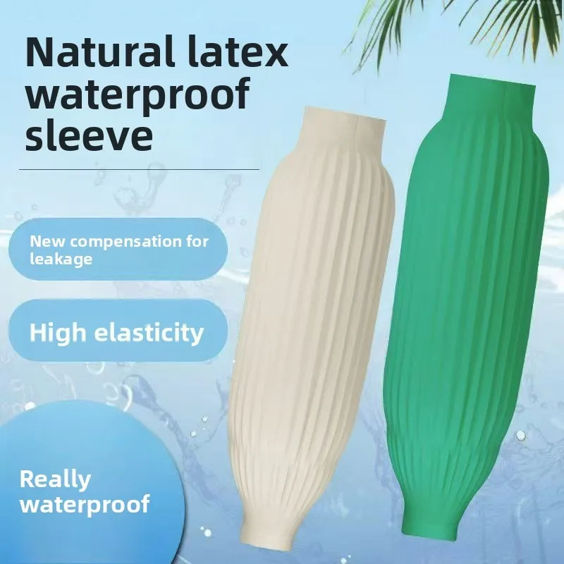 مقاوم للماء الأكمام اللاتكس المآزر مقاومة للزيت صيد الأسماك المطبخ العمل واقية طويلة الساعد الحرس دائم مكافحة الذراع حماة #1