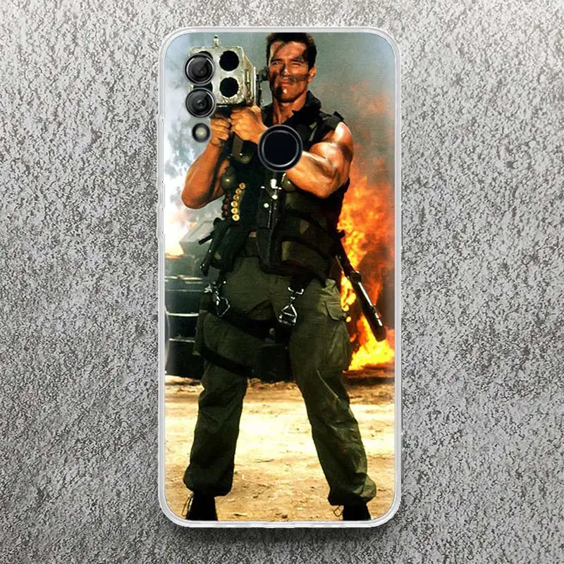 Arnold Schwarzenegger Terminator Print Soft Case for Huawei Honor 10 9 9X 8A 8X 8S Y5 Y6 Y7 Y9S Phone Shell 20 Lite P Smart Z 50