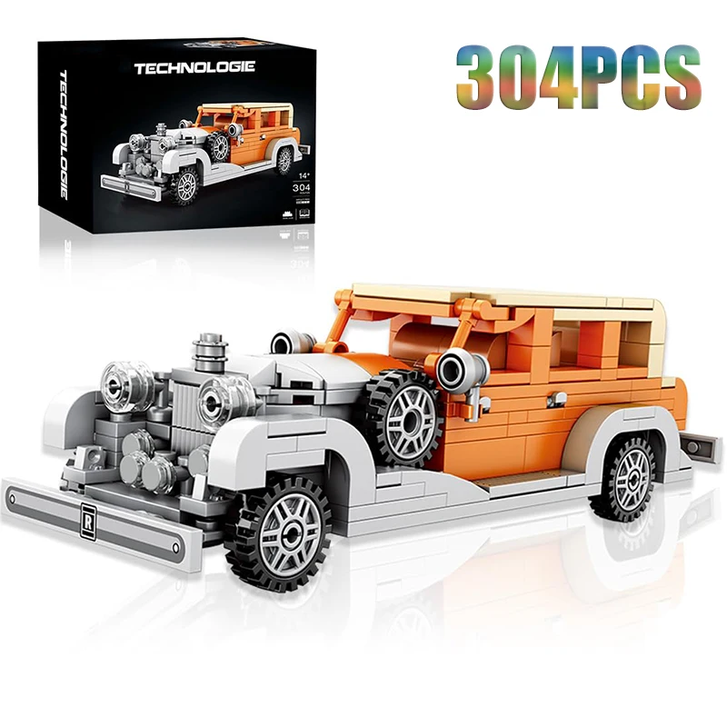 Phantom Roadster Building Block para crianças, veículo urbano criativo, bricks modelo de carro DIY, brinquedos para desktop, presentes de férias, 304pcs