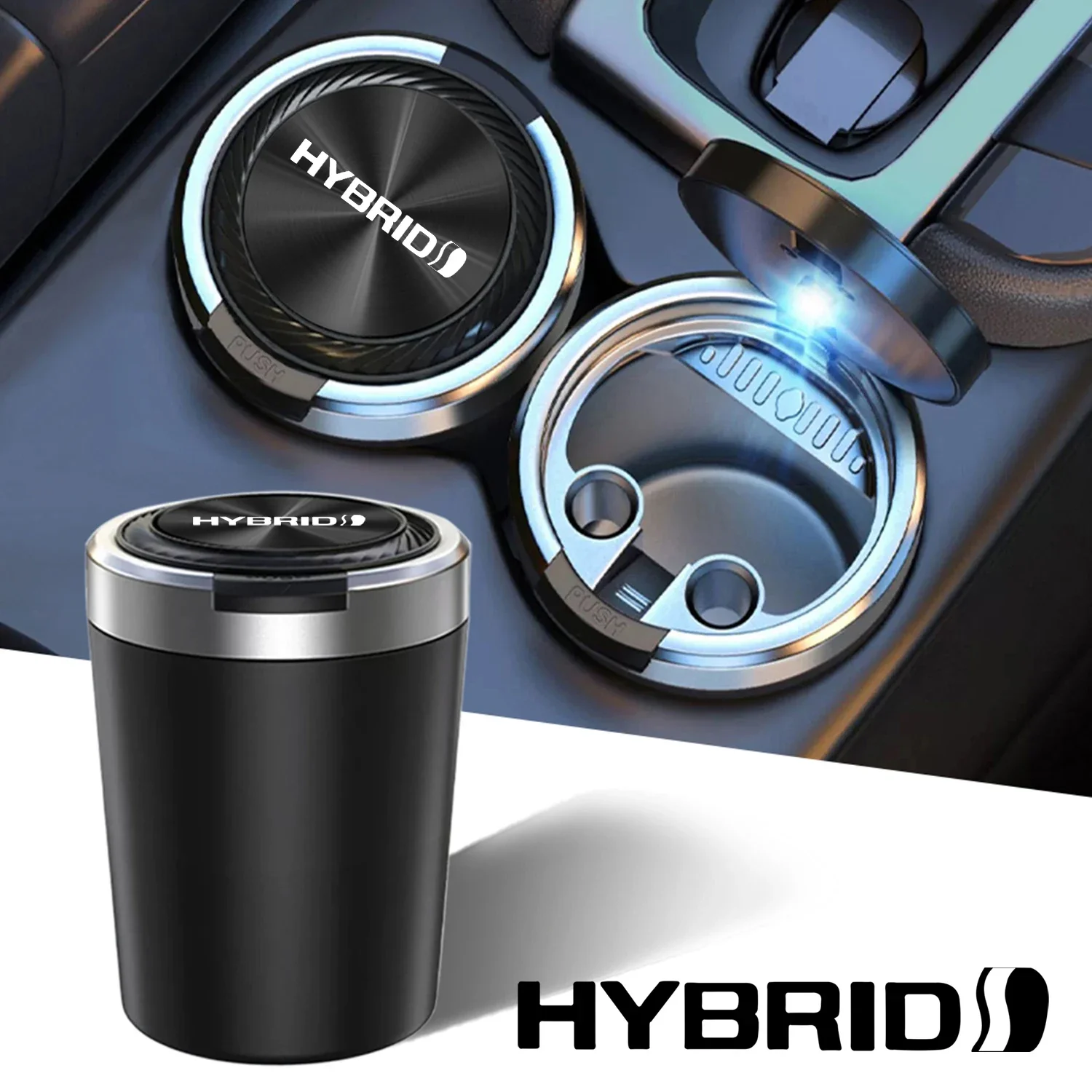 car cenicero ashtray texture car accessoires for Hybrid Synergy Drive Toyota Prius Camry Rav4 yaris Crown Auris ford