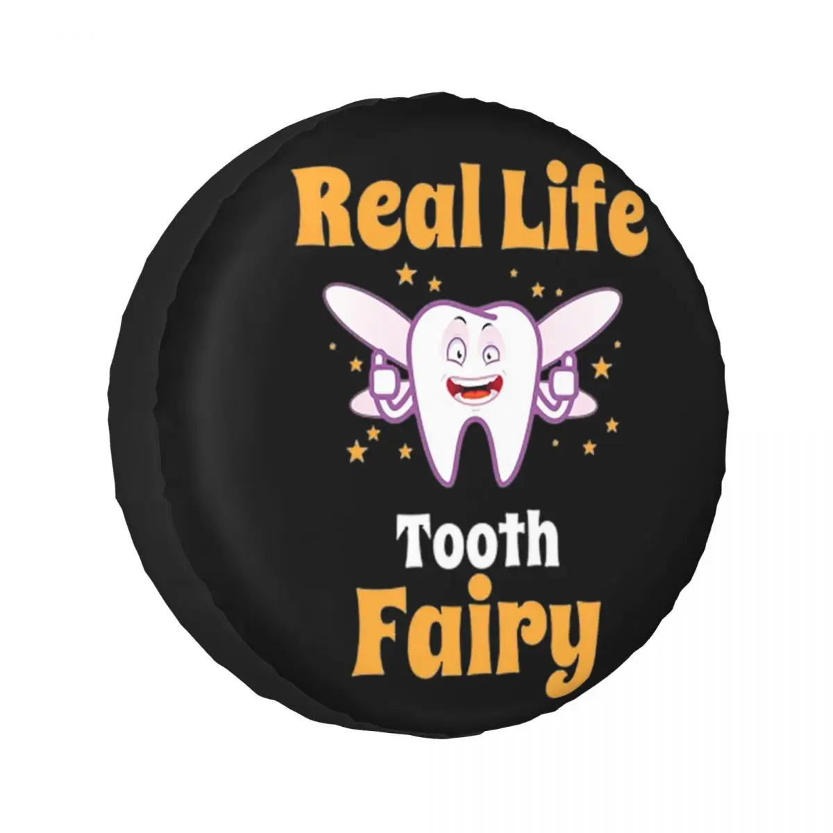 Real Life Tooth Fairy Tooth Fairy Dentist Tooth Spare Tire Cover for Car Vehicle 4x4 Wheel Protector Covers 14