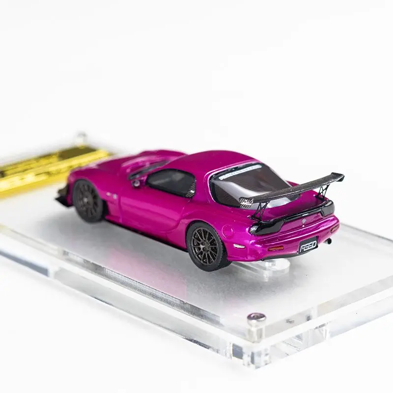 IG 1:64 Scale Mazda FEED Modified RX-7 FD3S RX7 Resin Car Model Collectible Toy Gift Souvenir Display Ornament