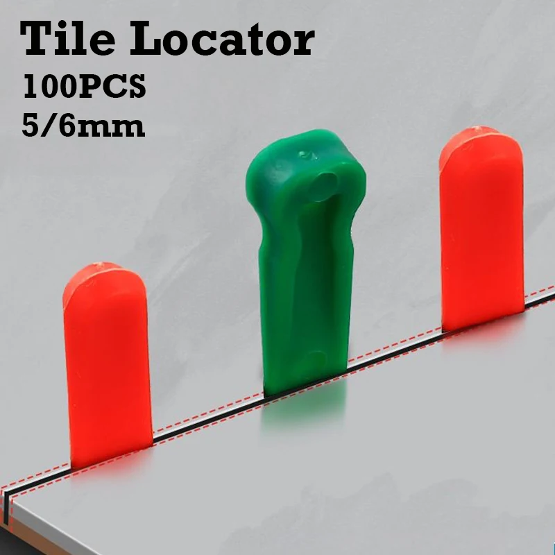 

100pcs Plastic Tile Spacers Reusable Tile Wedge Spacer Construction Tool For Tile Laying Locator Leveler Wedges Tiling Tools