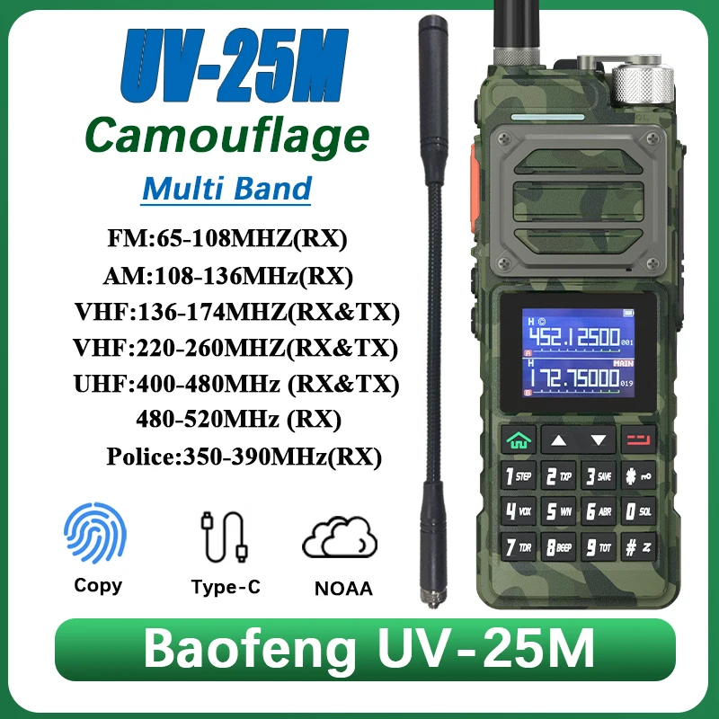 baofeng-uv-25m-walkie-talkie-camo-high-power-multi-band-frequency-copy-type-c-charger-noaa-bf-x5-pro-999-ch-two-way-radios-uv-25