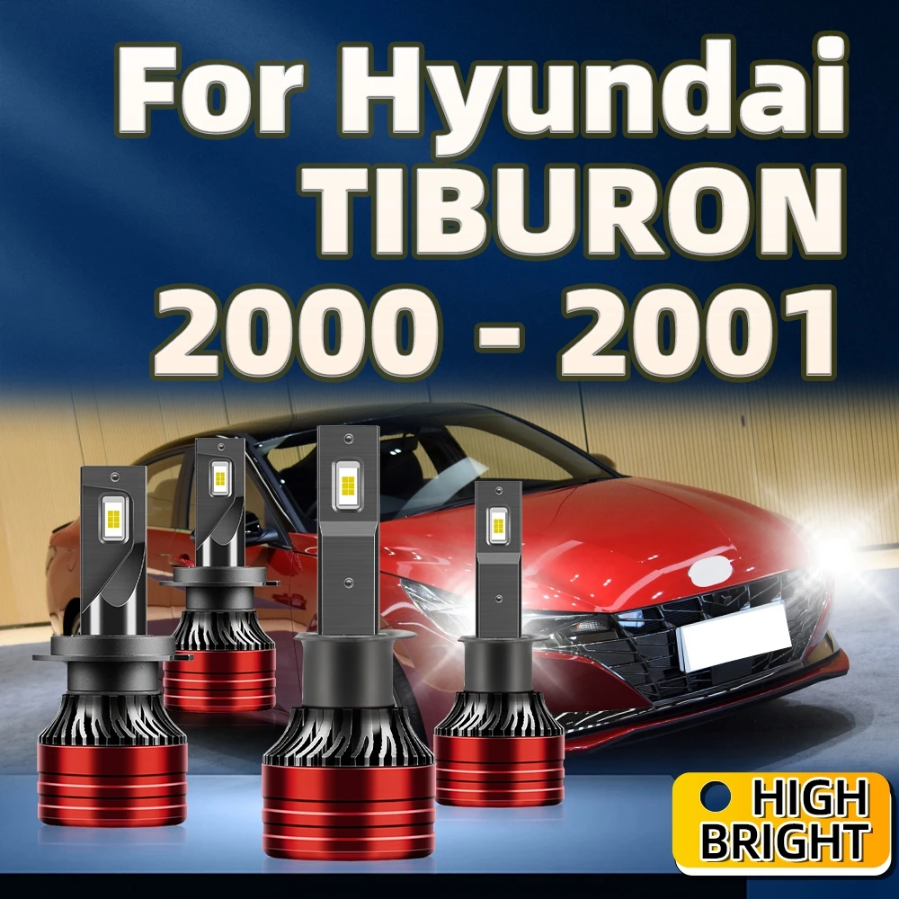 

2/2/4Pcs Led Car Light Bulbs H1 H7 30000LM 6000K White Headlight High Brightness For Hyundai TIBURON 2000 2001