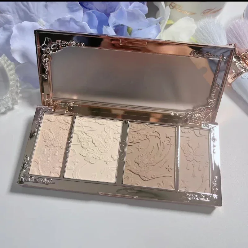 Flower Knows Butterfly Cloud Collar Collection Embossed Highlight Contour Palette Iluminador Contouring Kit Delicate Face Makeup