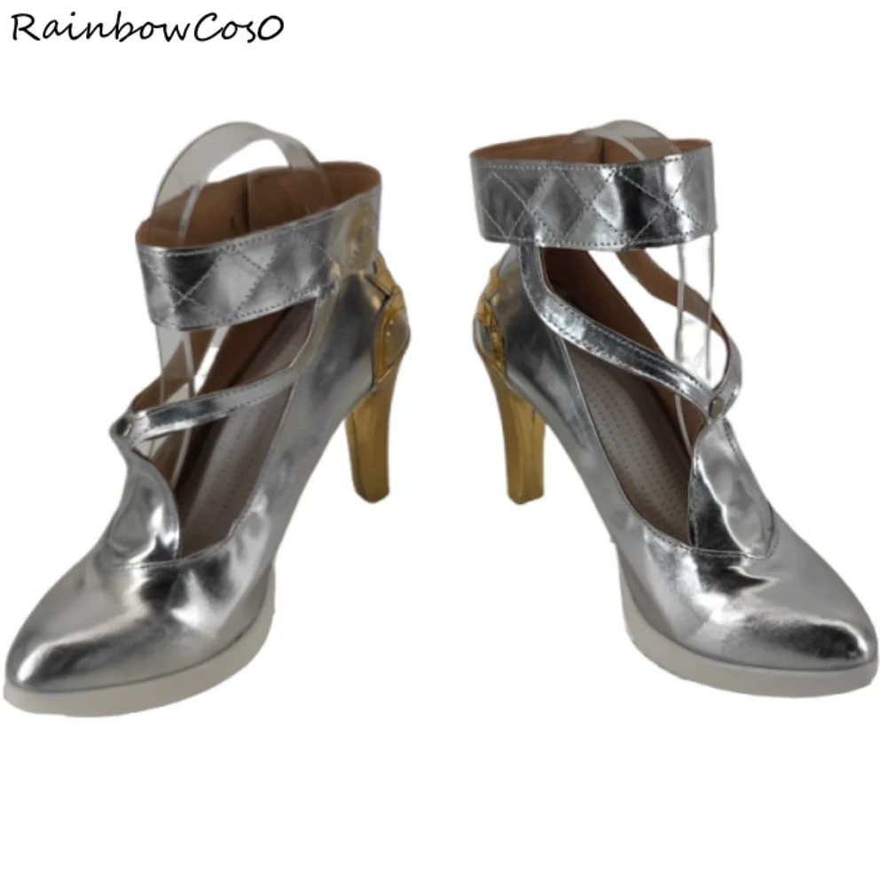 Jinhsi Wuthering Waves Scarpe Cosplay Stivali Gioco Anime Halloween Natale RainbowCos0 W4671