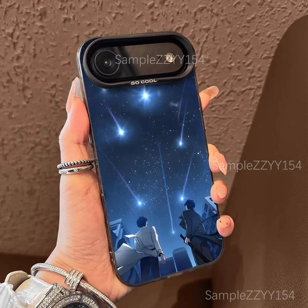 Casing Ponsel O-Omniscient Reader Viewpoint Untuk iPhone 17,16,15,14,13,12,X,8,Pro,Max,Plus,E,SE4,Air,Mini Hitam IMD Matte