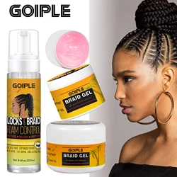 Goiple 24 Hours Extra Hold Locks and Twist Mousse Dreadlock Loc Hair Retwist Wax Conditioning Shining Foam Pure Neat Braid Gel