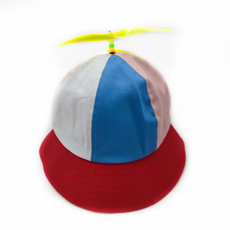 20 Farben Lustiger Propeller Regenbogen-Hubschrauber-Baseballkappe Größe S&L Unisex Kinder Teenager Kleine Köpfe Zylinder für Männer Frauen – Detail 35