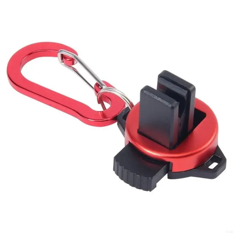 

Compacts Fishing Rod Clip with 360 Degree Rotating Folding Fishing Rod Holder for Rebaiting Or Tying Lures with Foldable