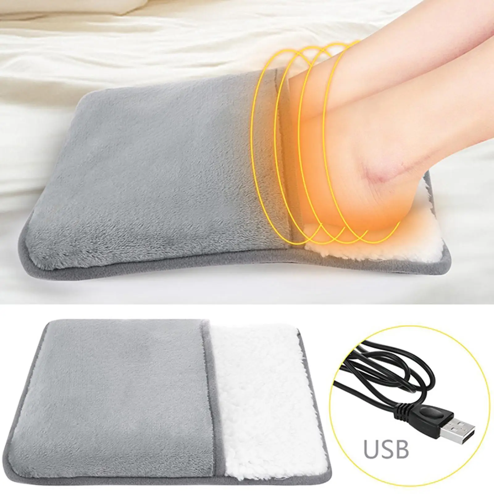 11.2x11.2x1.18 inch USB Special , Soft and Cozy, Electric Heating Relieve Aching Muscles for