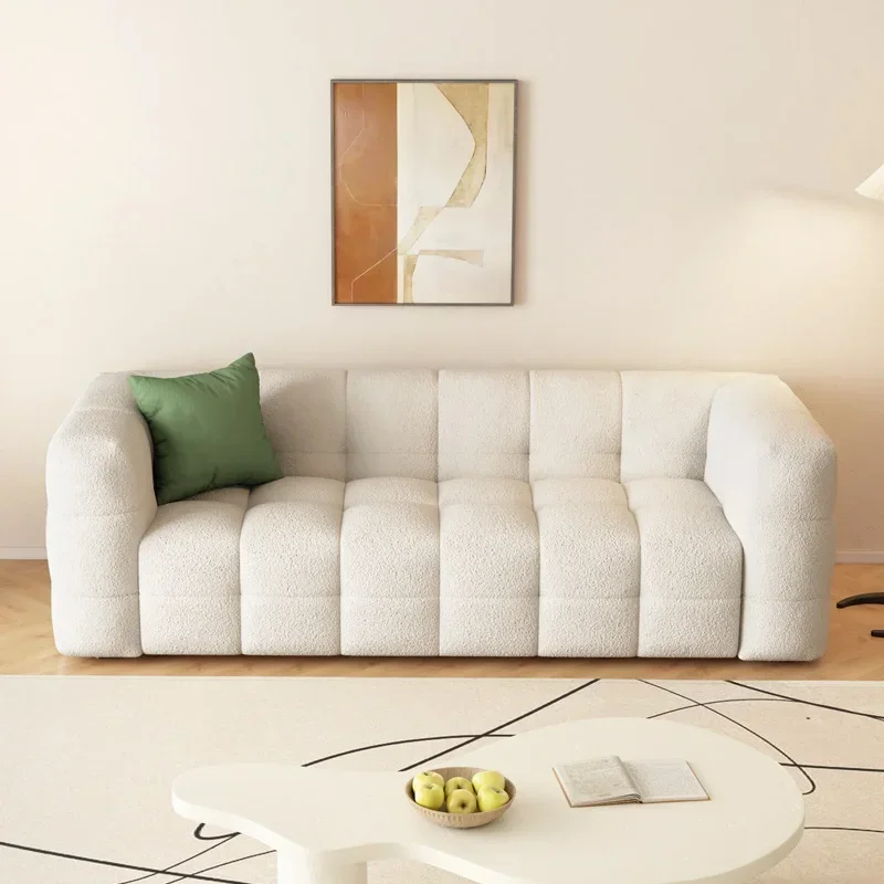 

Simple Sofa Home Small Apartment Cream Wind Combination Multi-Person Cloud Sofa