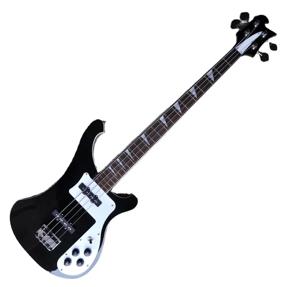 

Black Right - Handed 4 Strings Basswood Solid Body Electric Bass Guitar
