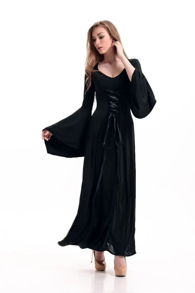 Halloween Volwassen Heksenkostuum Duivel Heks Dood God Rollenspel Par Koningin Prestatiekleding Polyester Materiaal
