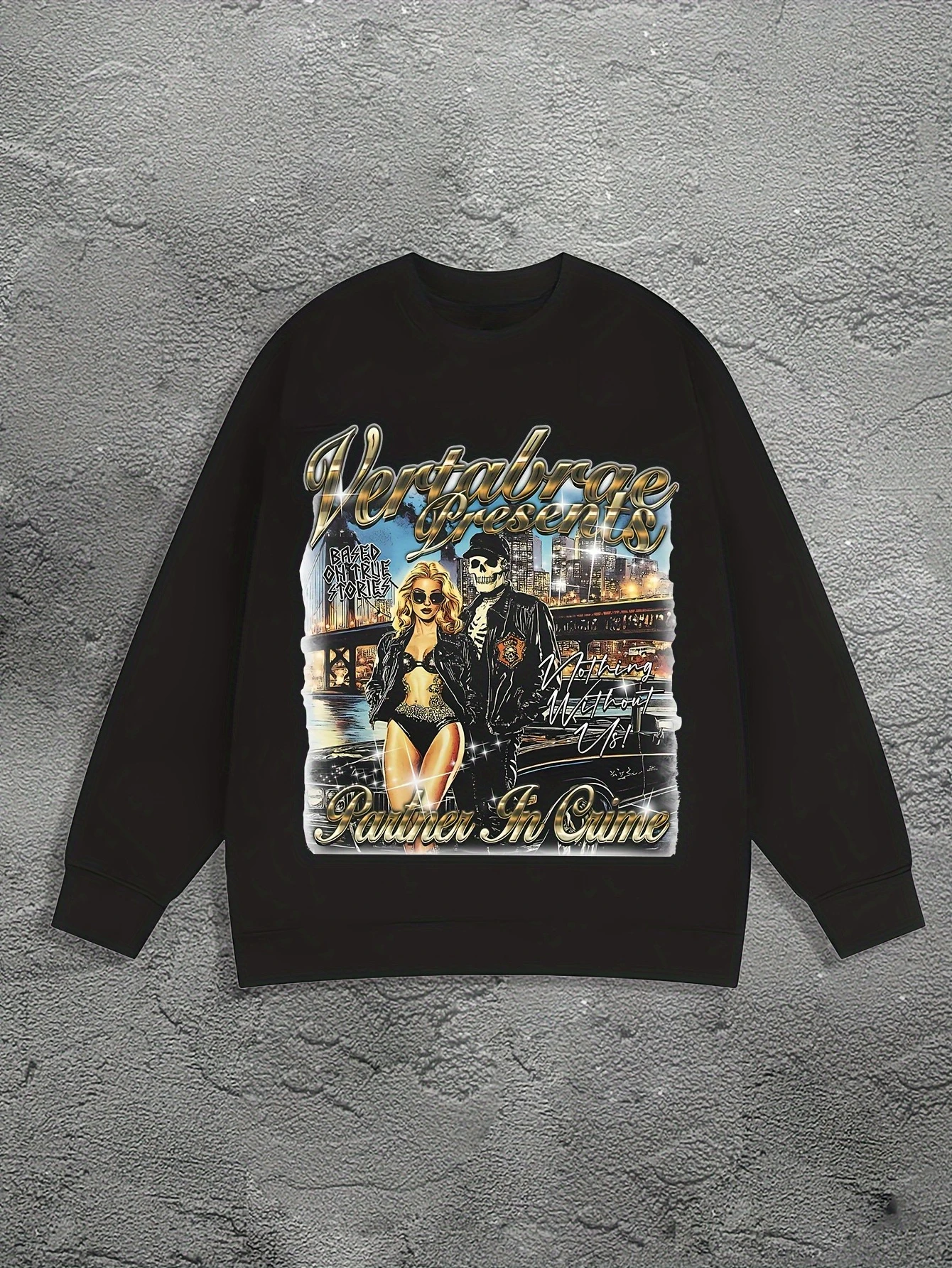 

Retro Graphic Printing Autumn and Winter Men's and Women's Sweatshirts Casual Loose Outdoor Street Sports Training Brand Fashion