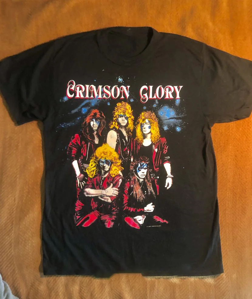 Crimson Glory Euro Tour Concert Gift Unisex T-Shirt Full Size S To 5XL