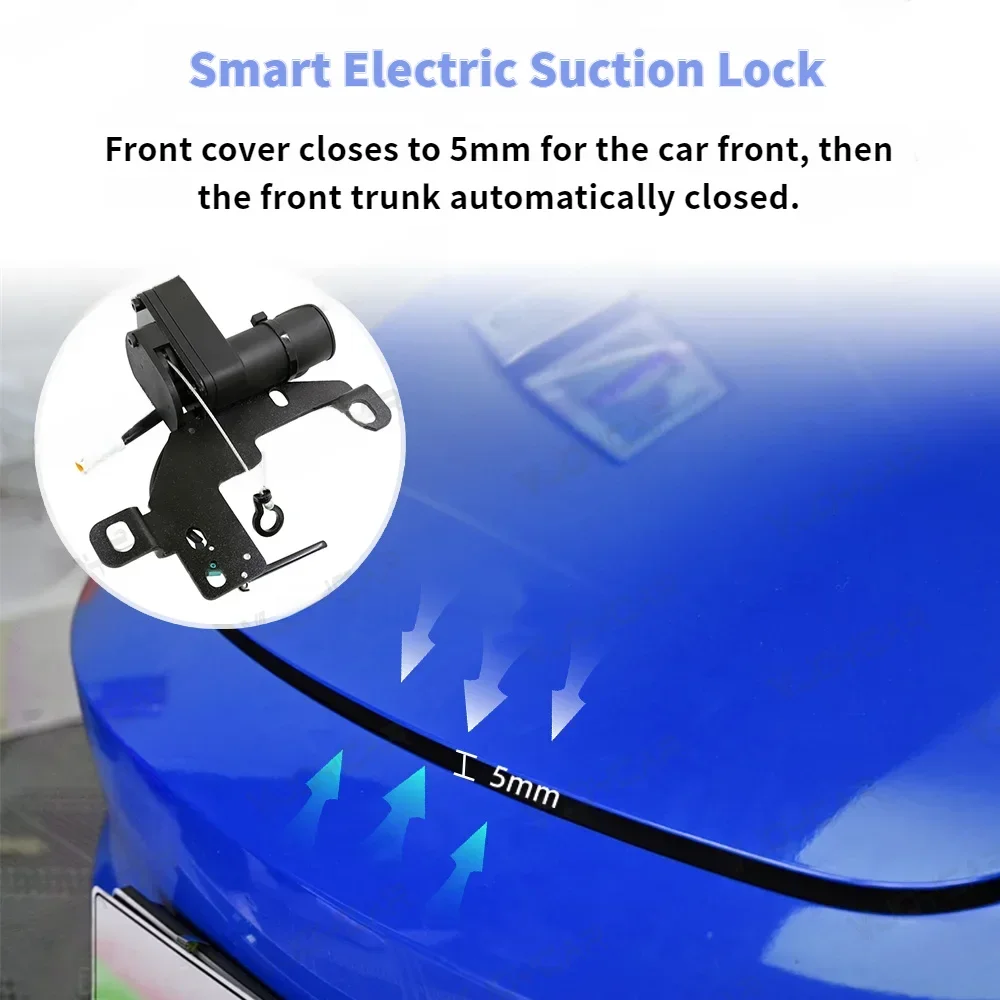 For Tesla Frunk Soft Closing Model Y / 3 / X / S/ 3 Highland Automatic Frunk Auto Closer Front Trunk Electric Suction Lock