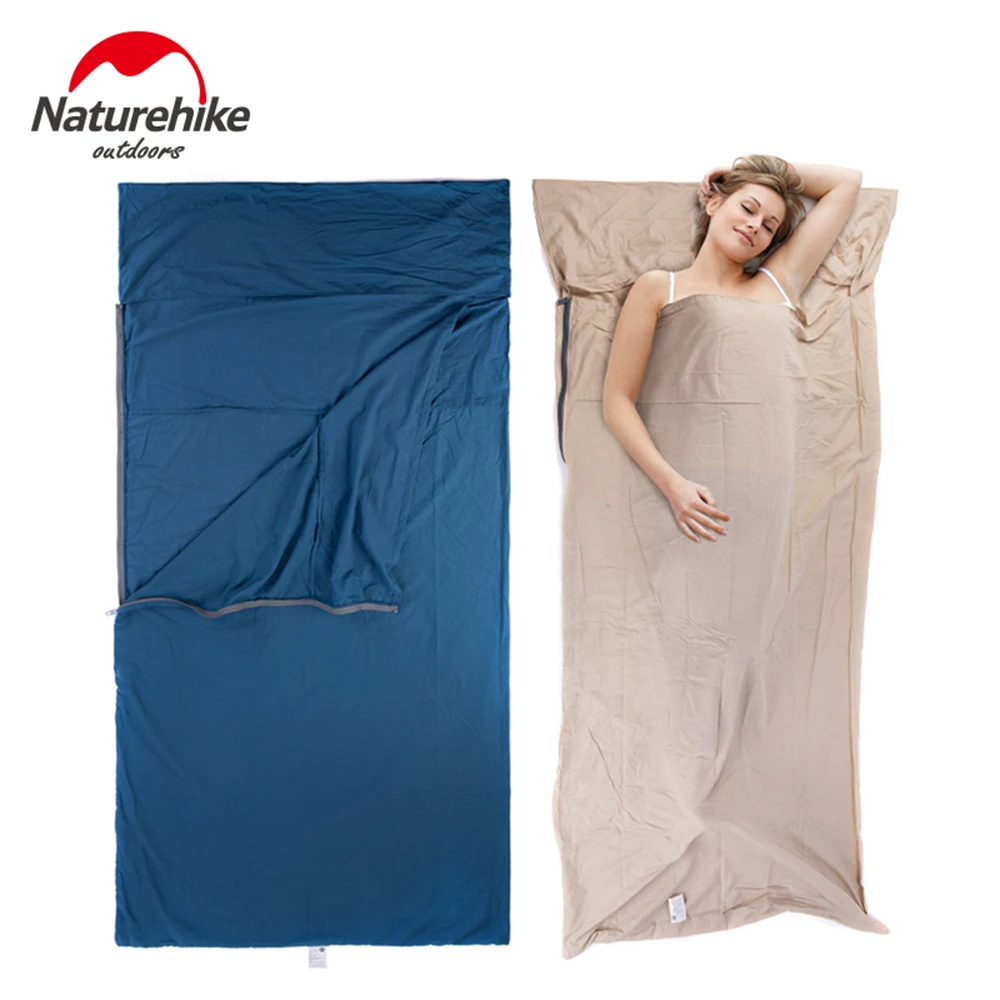 Naturehike Outdoor Cotton Sleep Bag Inner Gallbladder Portable Travel Hotel Dirt Isolation Bed Sheet Outdoor Camping Equipment