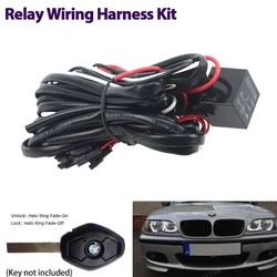 Relay Wiring Harness Kit For BMW E46 E36 E38 E39 E90 E91 E70 E83 Angel Eyes Halo Rings LED or CCFL W/ Fade-on Fade-off Features