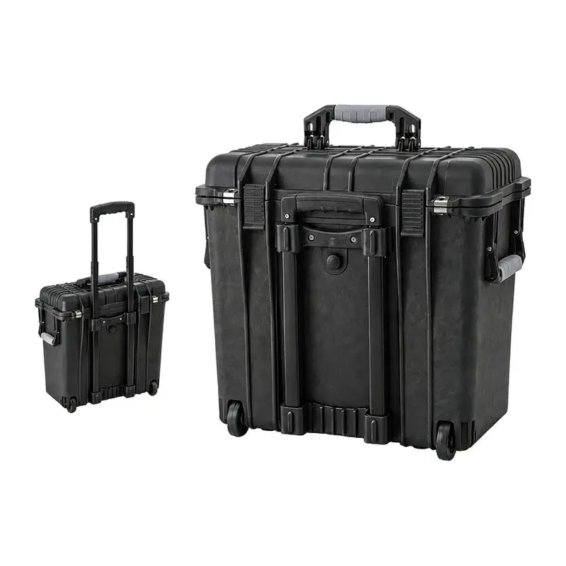 Hard Box with Handle Roller Equipment Tool Storage Box