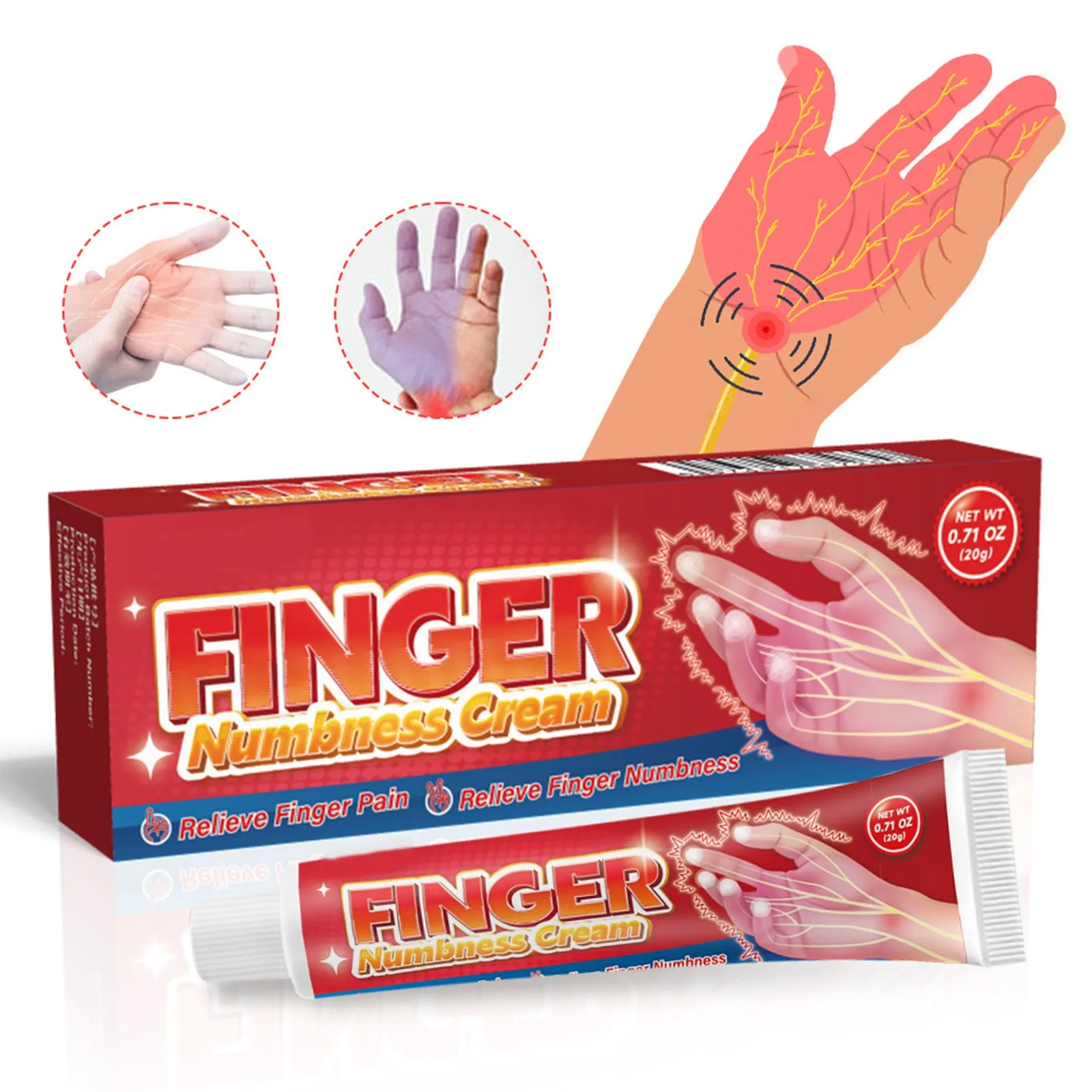 30g Finger Hand Numbness Therapys Tendon Sheath Ointment Swollen Wrist Medicine Muscle Joint Relief Balm Relief Parents Gifts