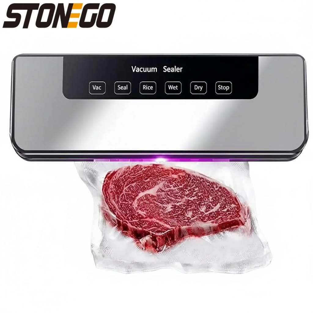 

Автоматический вакуумный упаковщик высокой мощности 65 кПа для сухих и влажных продуктов, масла и порошков, для дома и кухни